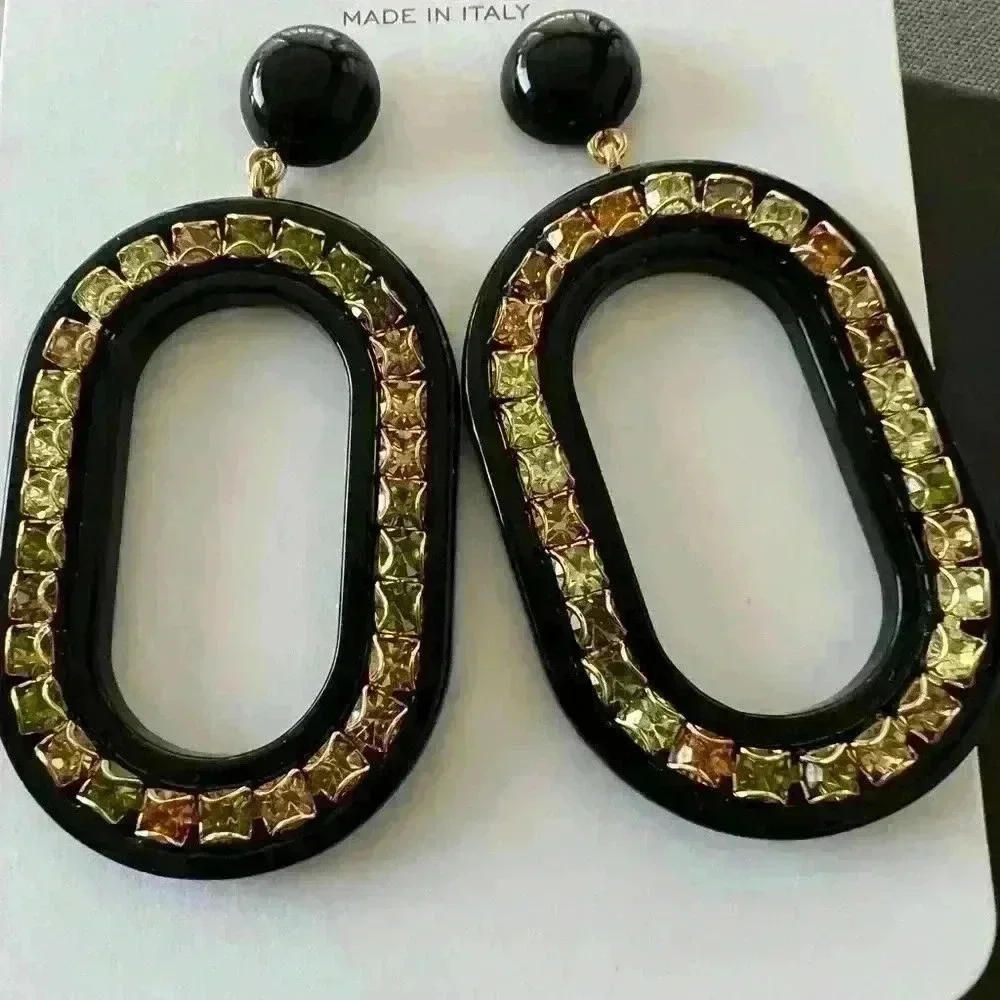 J Crew Statement Crystal Cluster Earrings